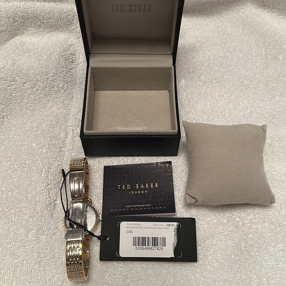 TED BAKER LONDON Hanaliy Stainless Steel Two-Tone Bracelet Watch (NWT) - Picture 2 of 8